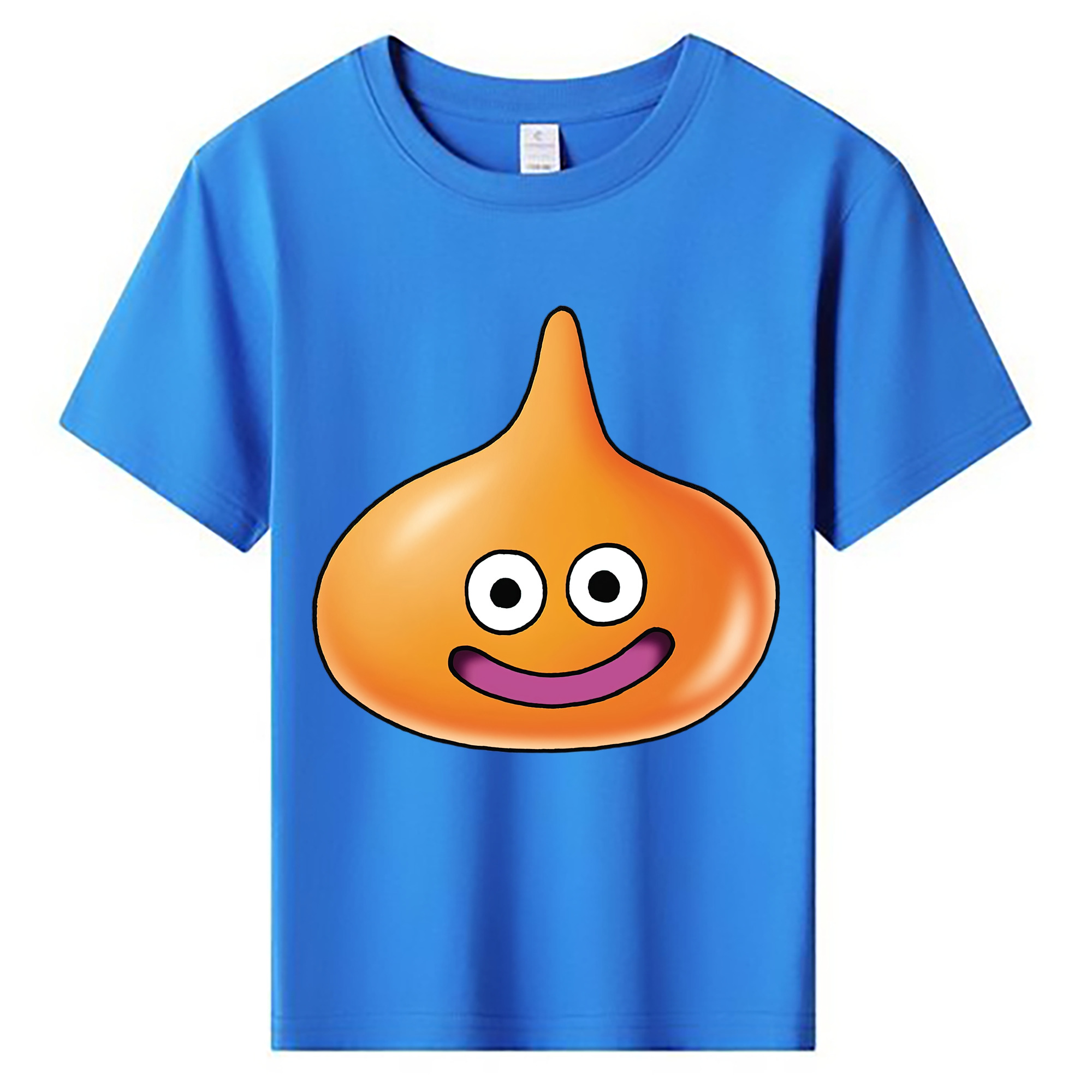 （画像用） ドラゴンクエスト Doragon Kuesuto Dragon Quest 綿100％キッズTシャツ（フロントプリント）